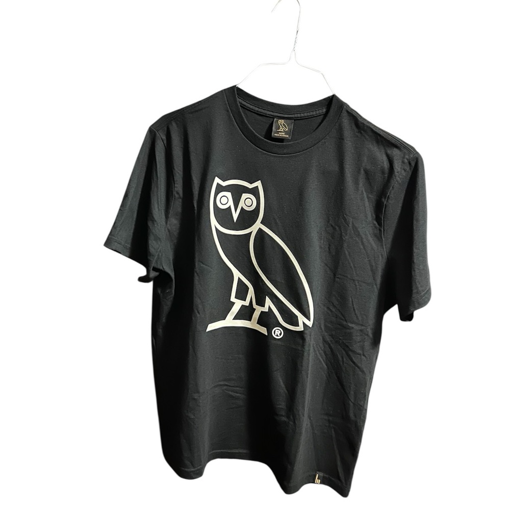 Black OVO T-Shirt with Owl Logo
